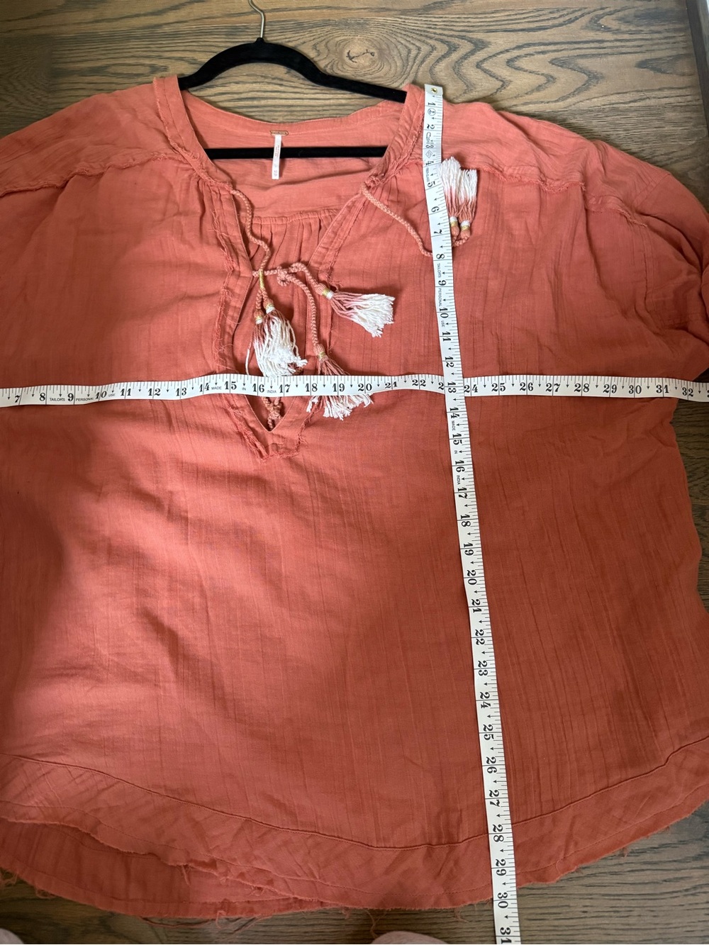 Free People Rust Tassel Tunic with pockets. Breezy and comfortable. XS. EUC. - Picture 8 of 8